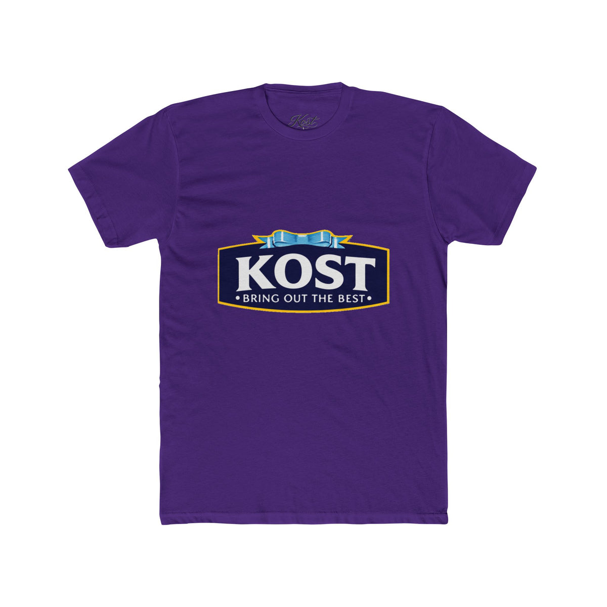 KOST Logo Tee — 'Bring Out The Best' Retro Badge Cotton T‑Shirt