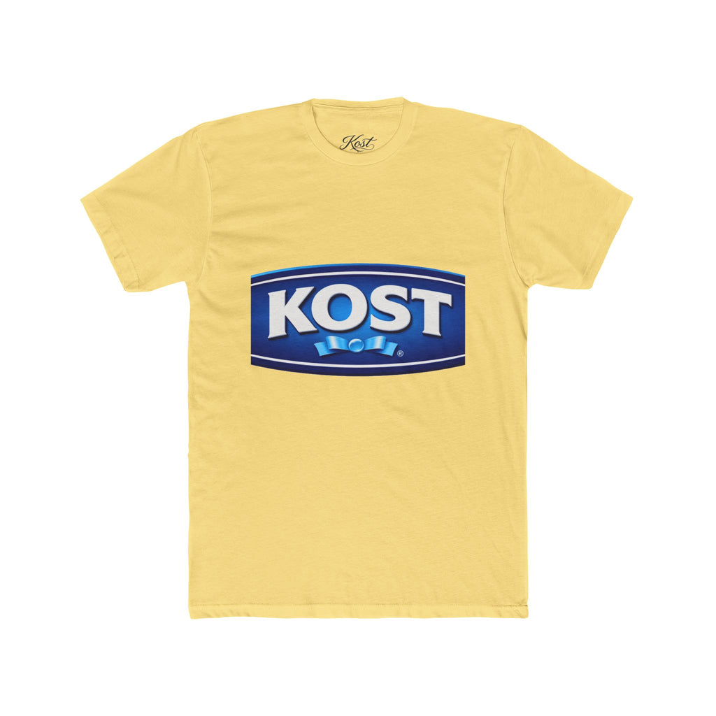 KOST Logo Crewneck T‑Shirt — Vintage Blue Brand Graphic Tee