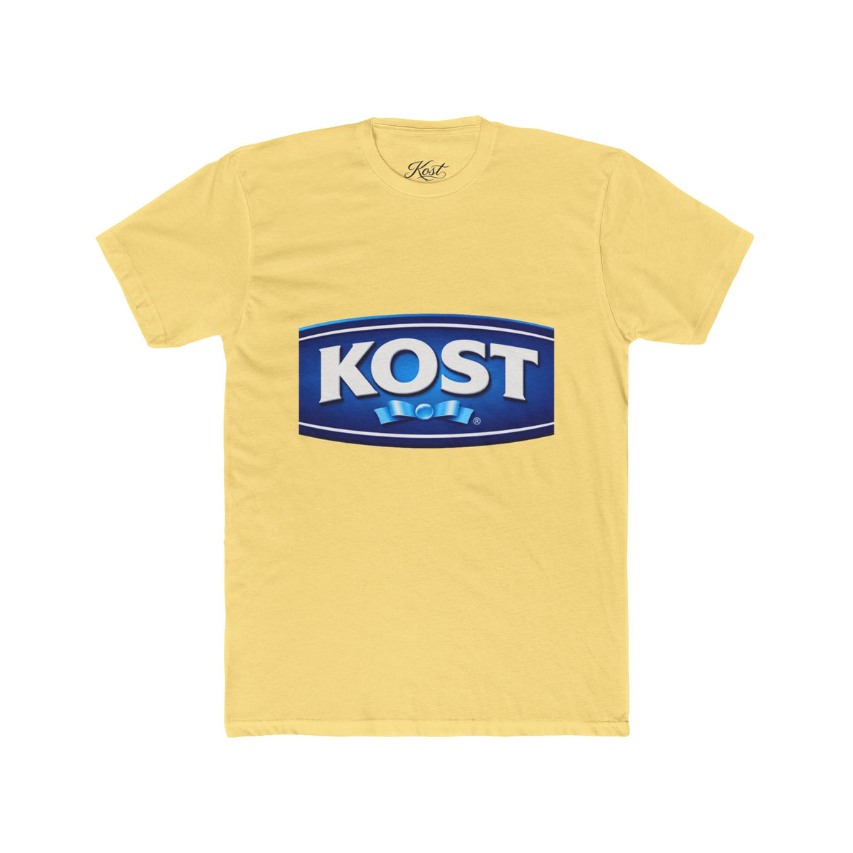 KOST Logo Crewneck T‑Shirt — Vintage Blue Brand Graphic Tee