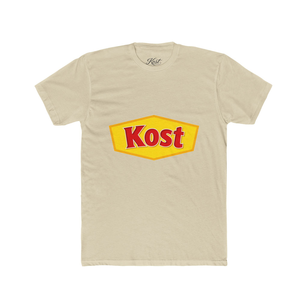 Kost Logo Tee — Retro Yellow & Red Graphic T-Shirt