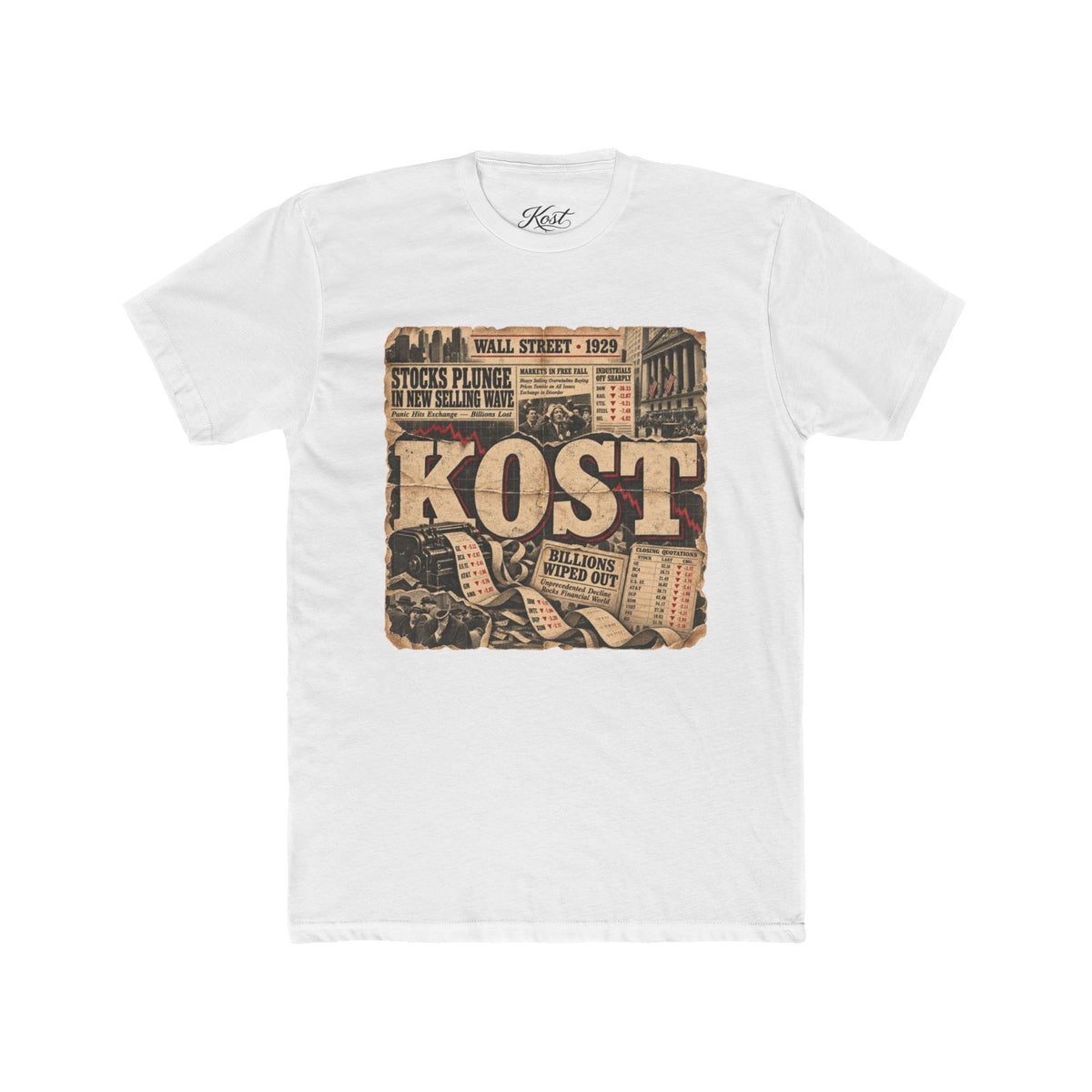 Vintage Newspaper 'KOST' Graphic Tee