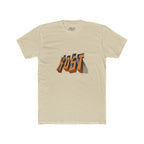 Retro 3D 'KOST' Graphic Tee — Vintage Orange Shadow Cotton T-Shirt