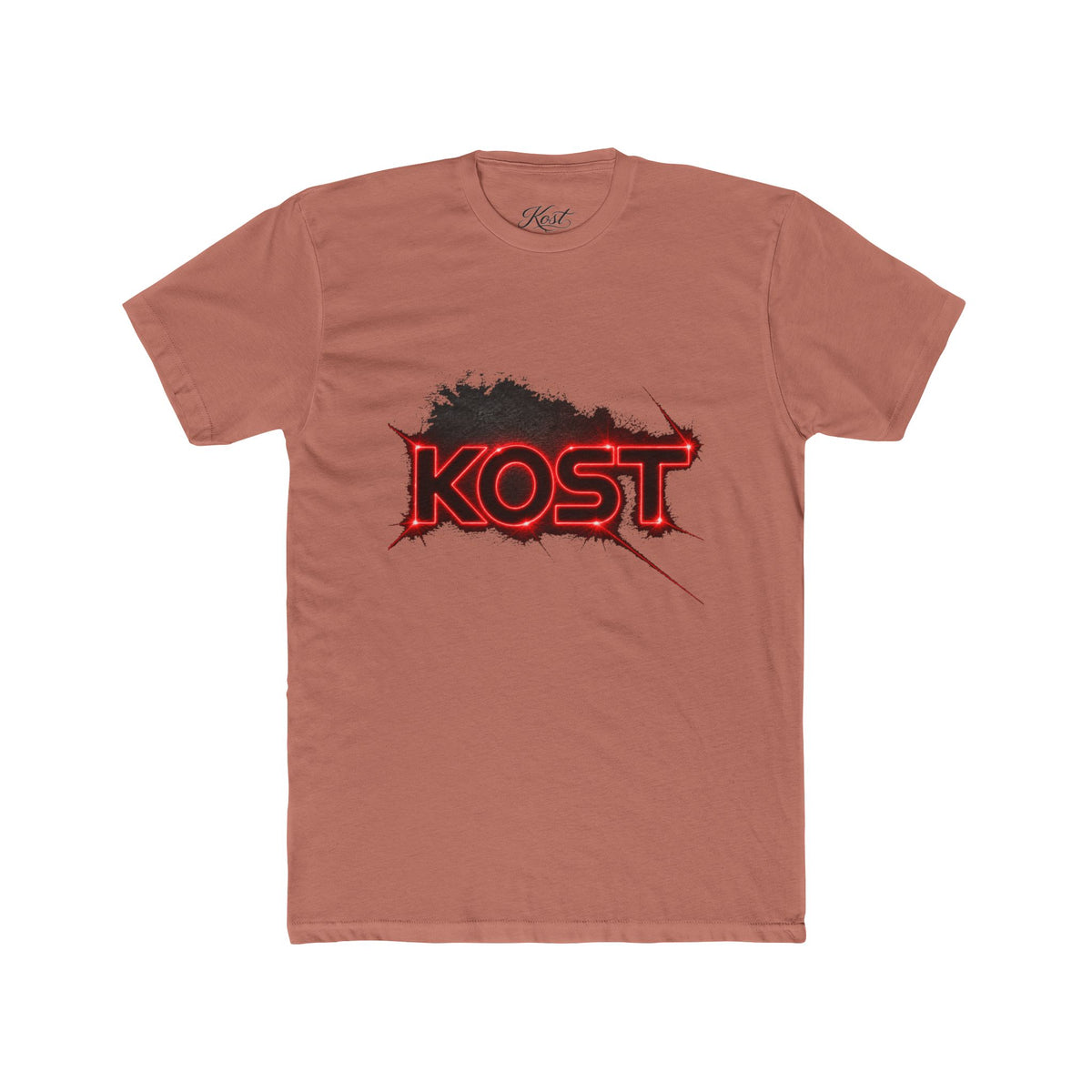 KOST Graphic T-Shirt – Distressed Red Logo Streetwear Tee