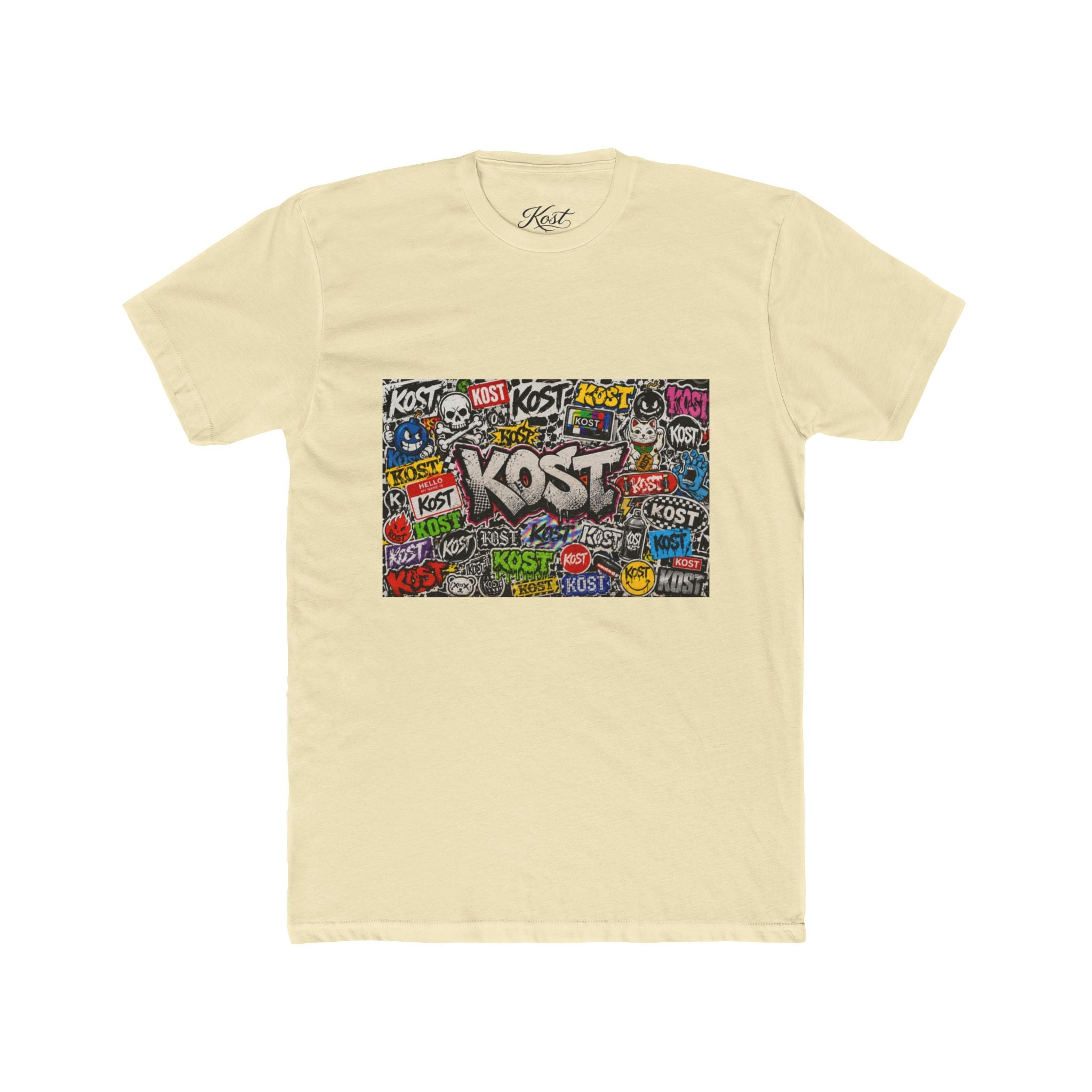 KOST Graffiti Logo Crew T‑Shirt — Urban Streetwear Graphic Tee