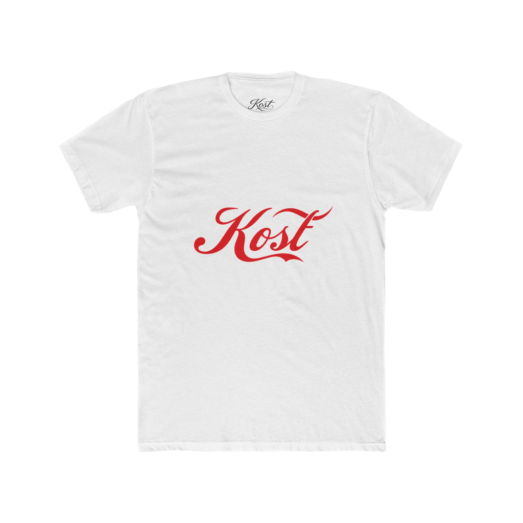 Kost Script Tee — Vintage Red Logo Cotton T-Shirt