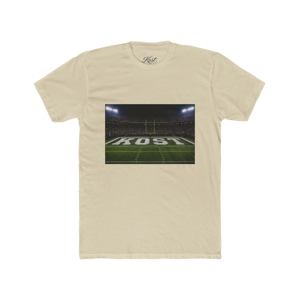 Football Stadium Field Photo Tee — 'KOST' Endzone Graphic