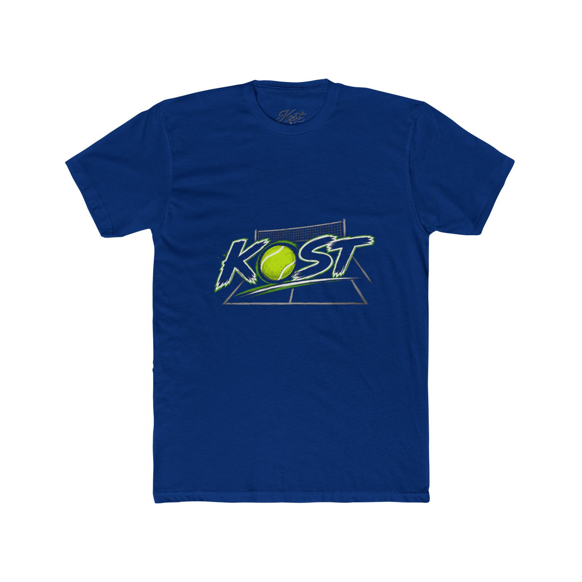 Tennis Tee — 'KOST' Graphic Cotton Crew Shirt