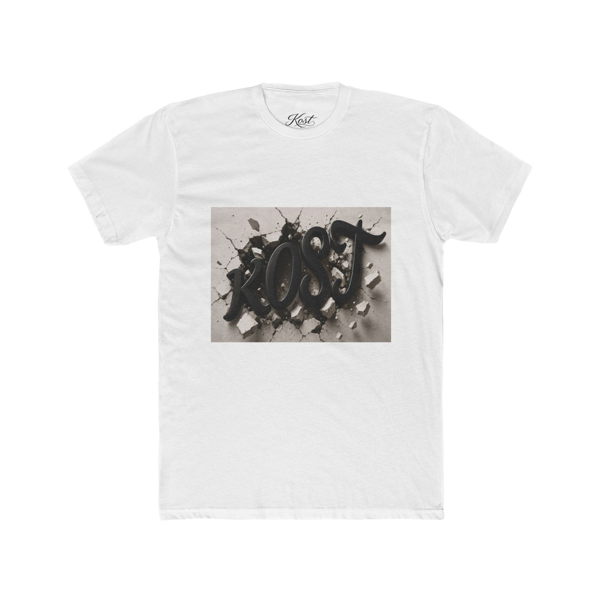 Abstract Black Brushstroke Art T‑Shirt
