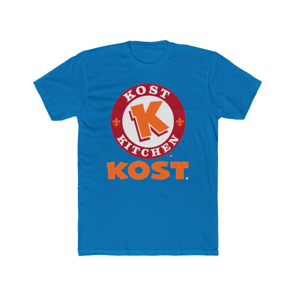 T-Shirt — Kost Kitchen Logo Tee (KOST) | Retro Orange & Red Restaurant Shirt