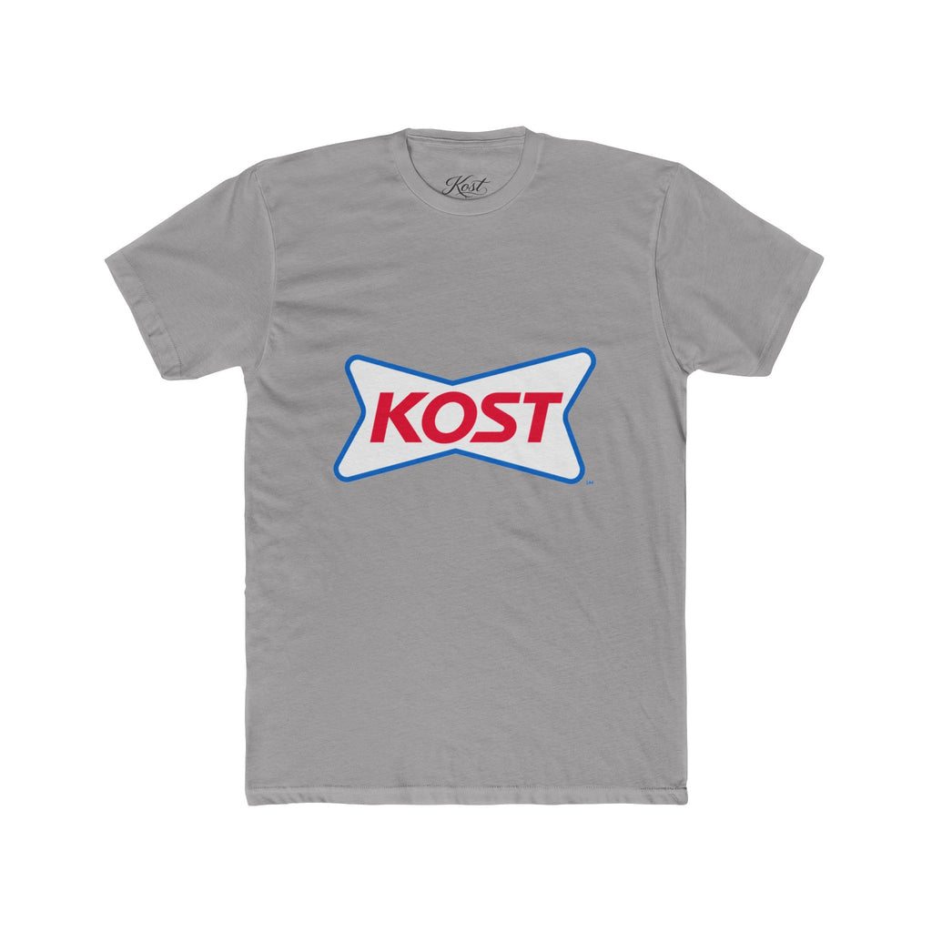 KOST Logo Tee — Retro Red & Blue Graphic T-Shirt