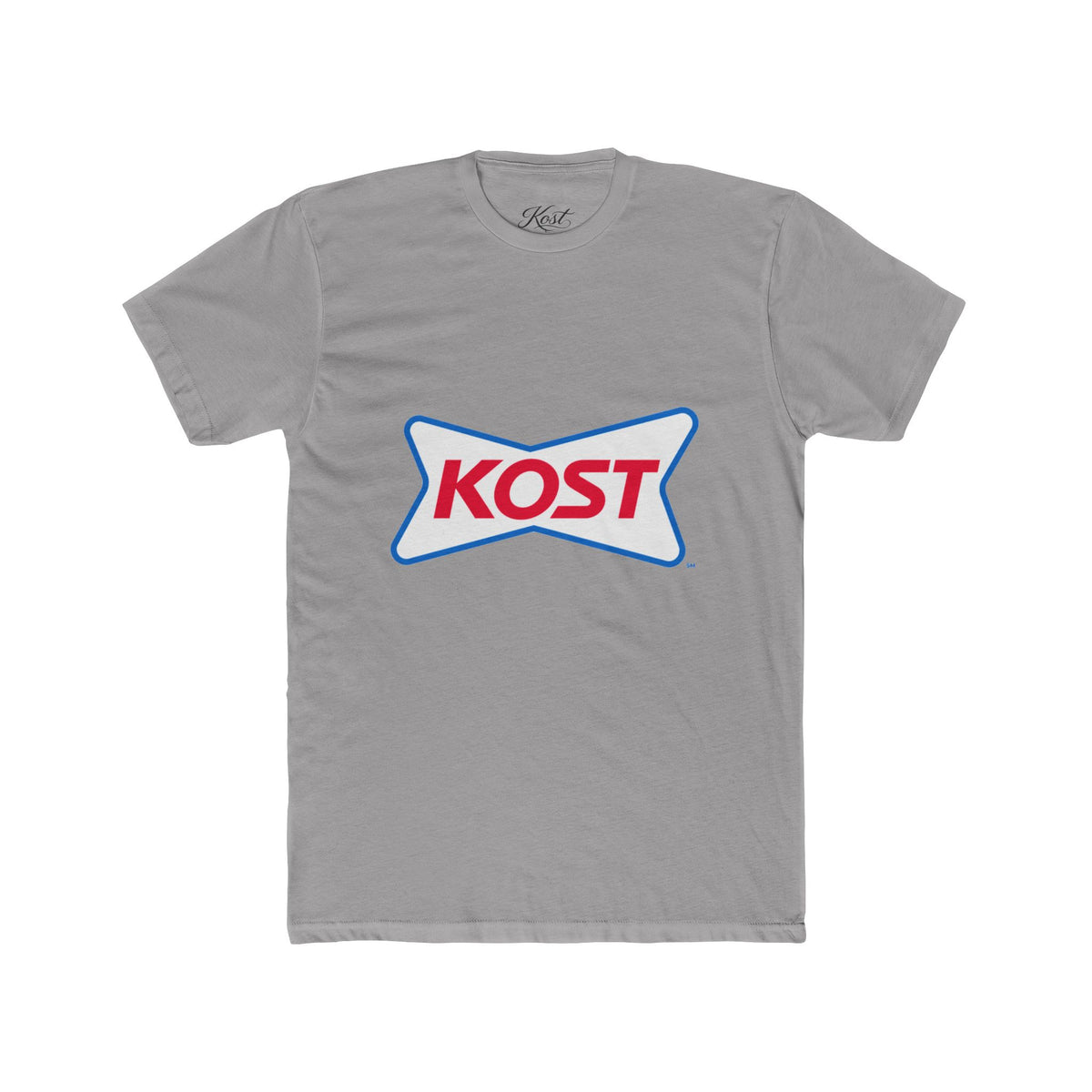 KOST Logo Tee — Retro Red & Blue Graphic T-Shirt
