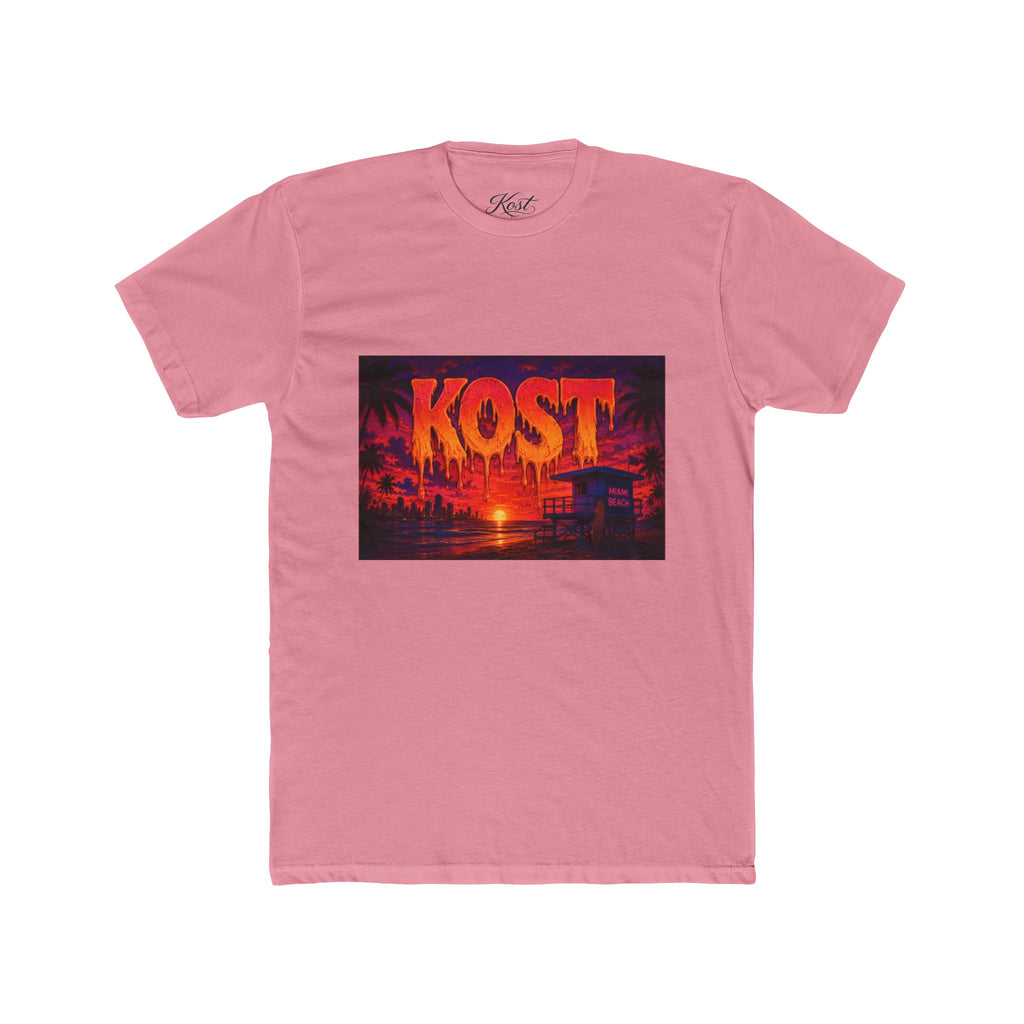 KOST Sunset Beach Tee — Vintage Tropical Sunset Graphic T-Shirt