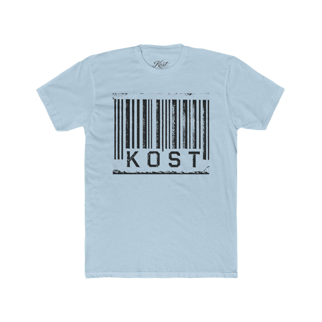 KOST Barcode Graphic Tee — Distressed Industrial Streetwear T‑Shirt