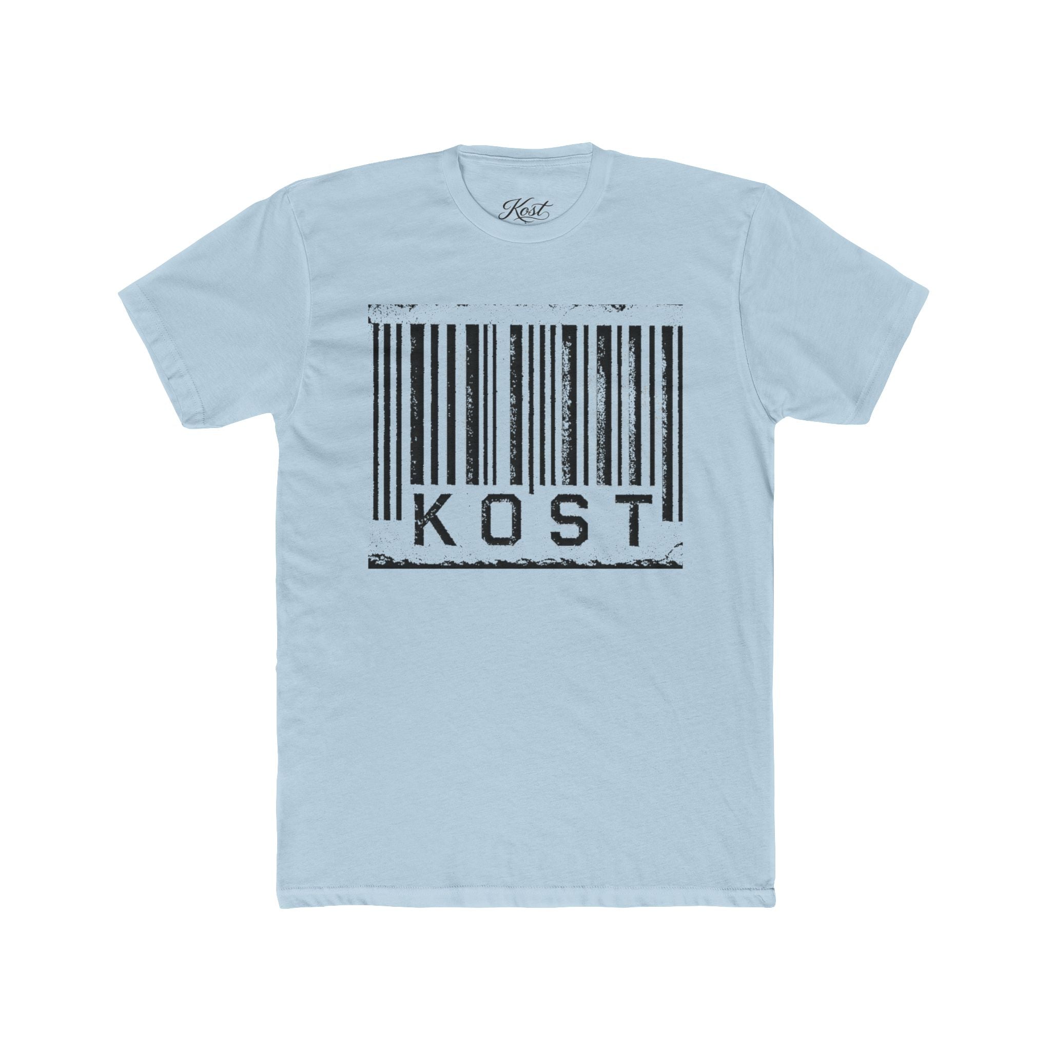 KOST Barcode Graphic Tee — Distressed Industrial Streetwear T‑Shirt