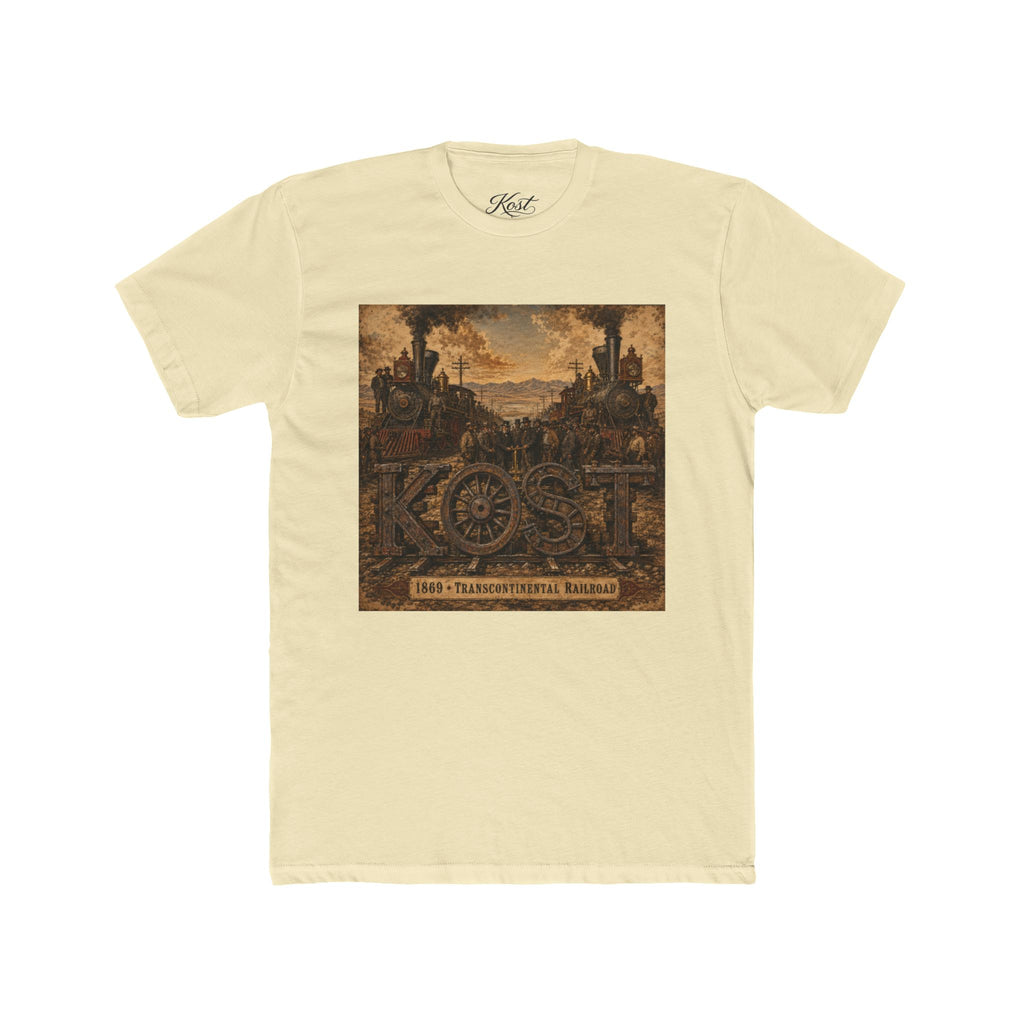 Vintage Rustic 'KOST' Graphic Tee — Industrial Steampunk Art Shirt