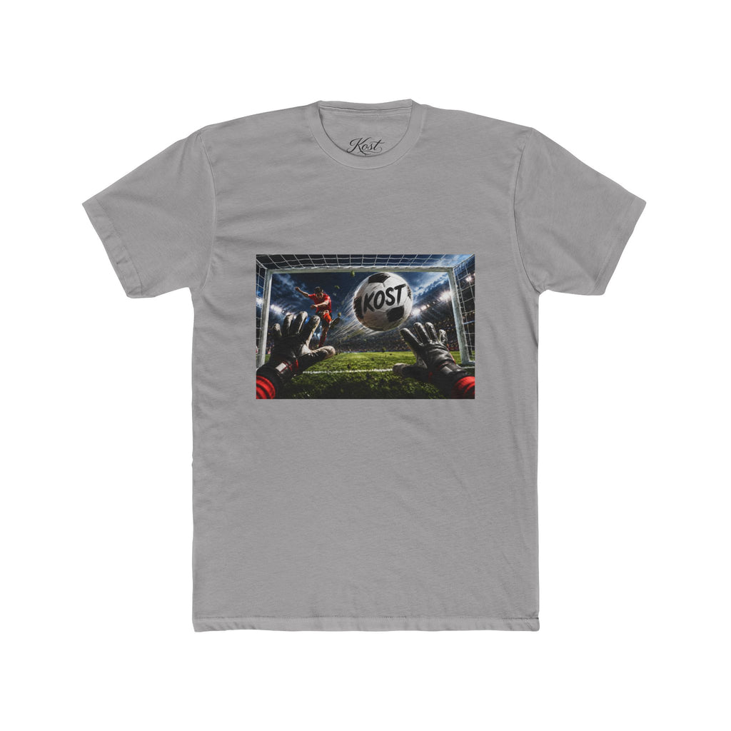Soccer Goalkeeper Catch T‑Shirt — 'KOST' Stadium Football Tee