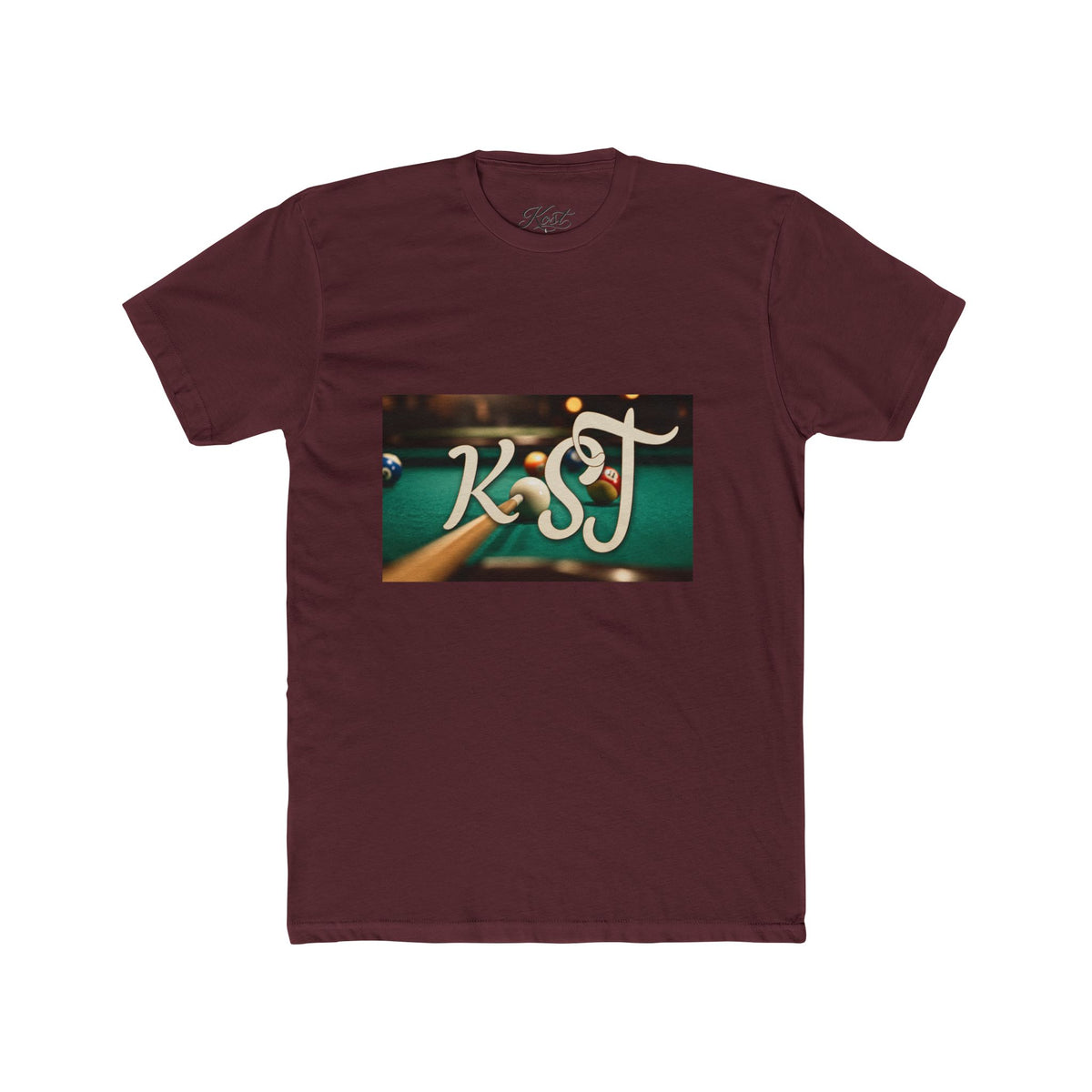 KST Vintage Pool Table Logo Tee — Retro Billiards T-Shirt