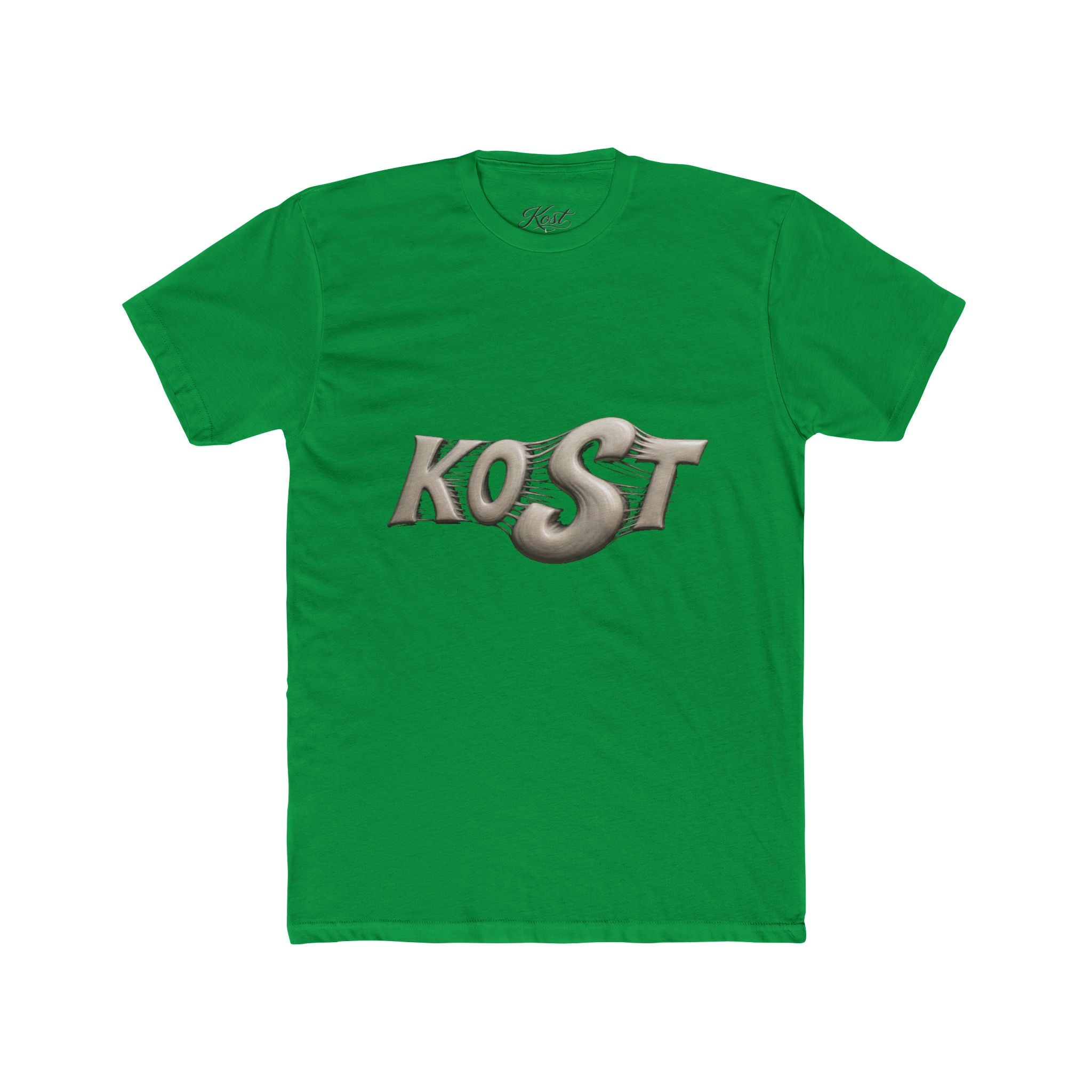 KOST Metallic Logo Tee - Retro Chrome Graphic T-Shirt