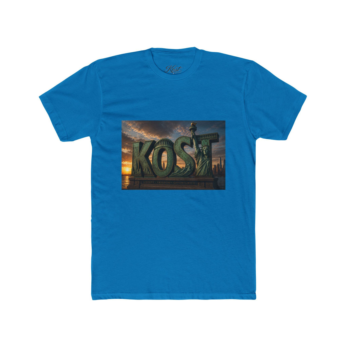 Kost Tropical Sunset T‑Shirt — Vintage Island Logo Tee