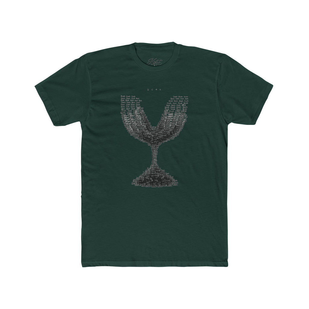 Vintage Wine Glass Graphic T-Shirt