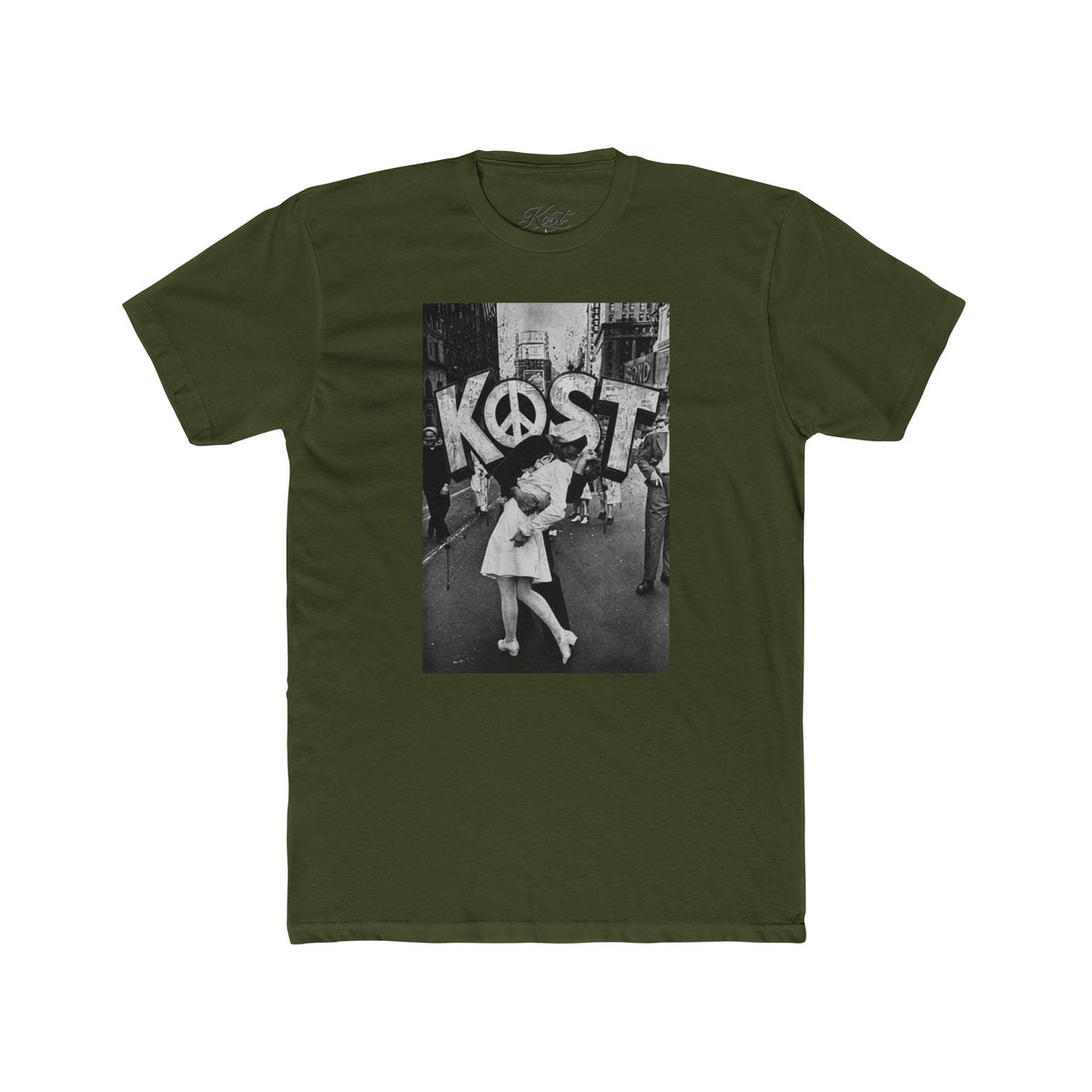 Kost Peace Vintage Photo T-Shirt — Retro Urban Kiss Graphic Tee
