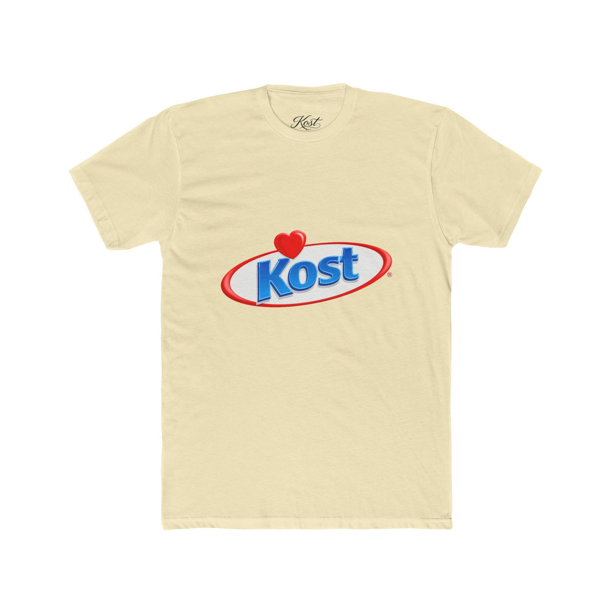 Kost Logo Tee — Retro Heart Emblem Graphic T‑Shirt