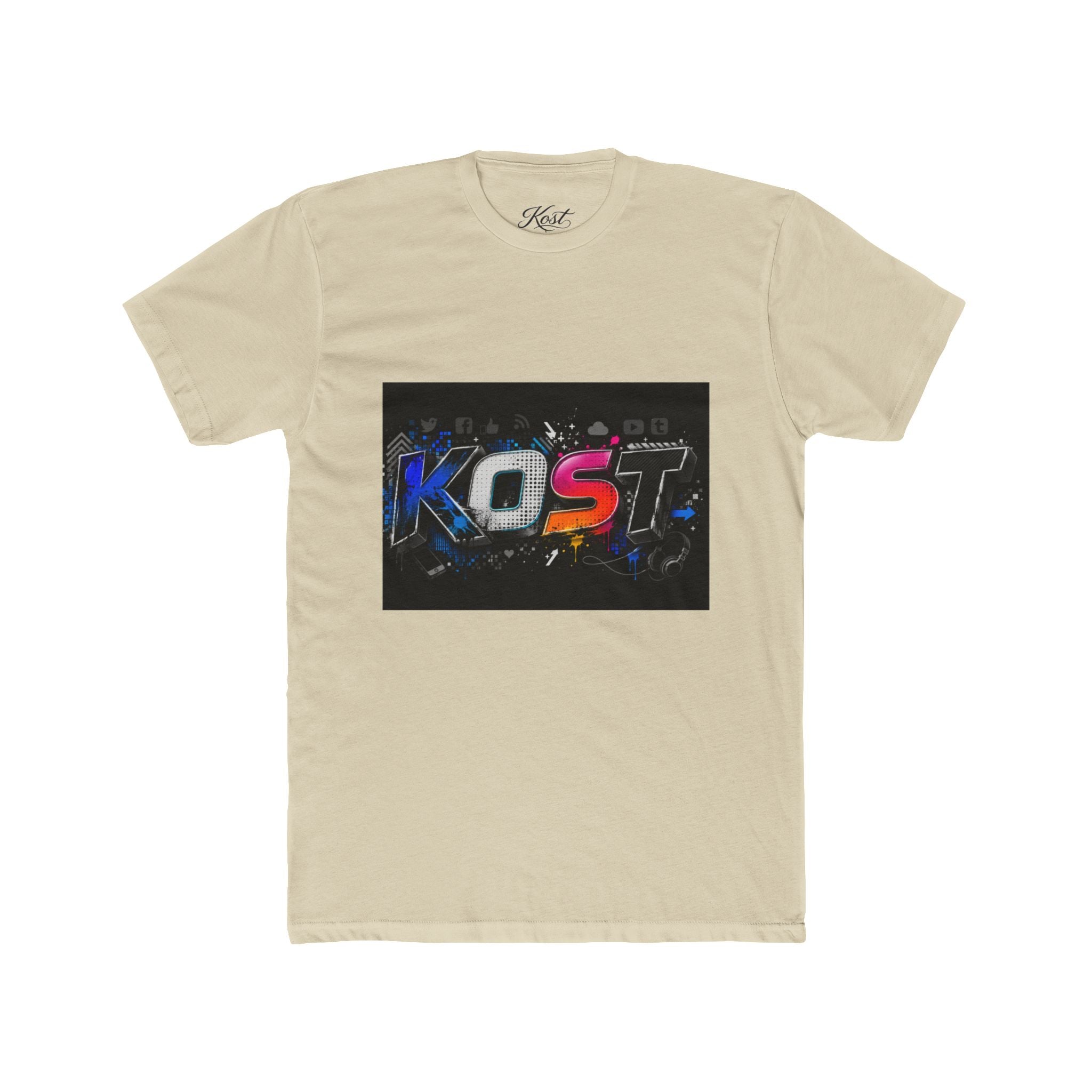 KOST Graphic Tee — Retro Neon Gaming Logo T‑Shirt