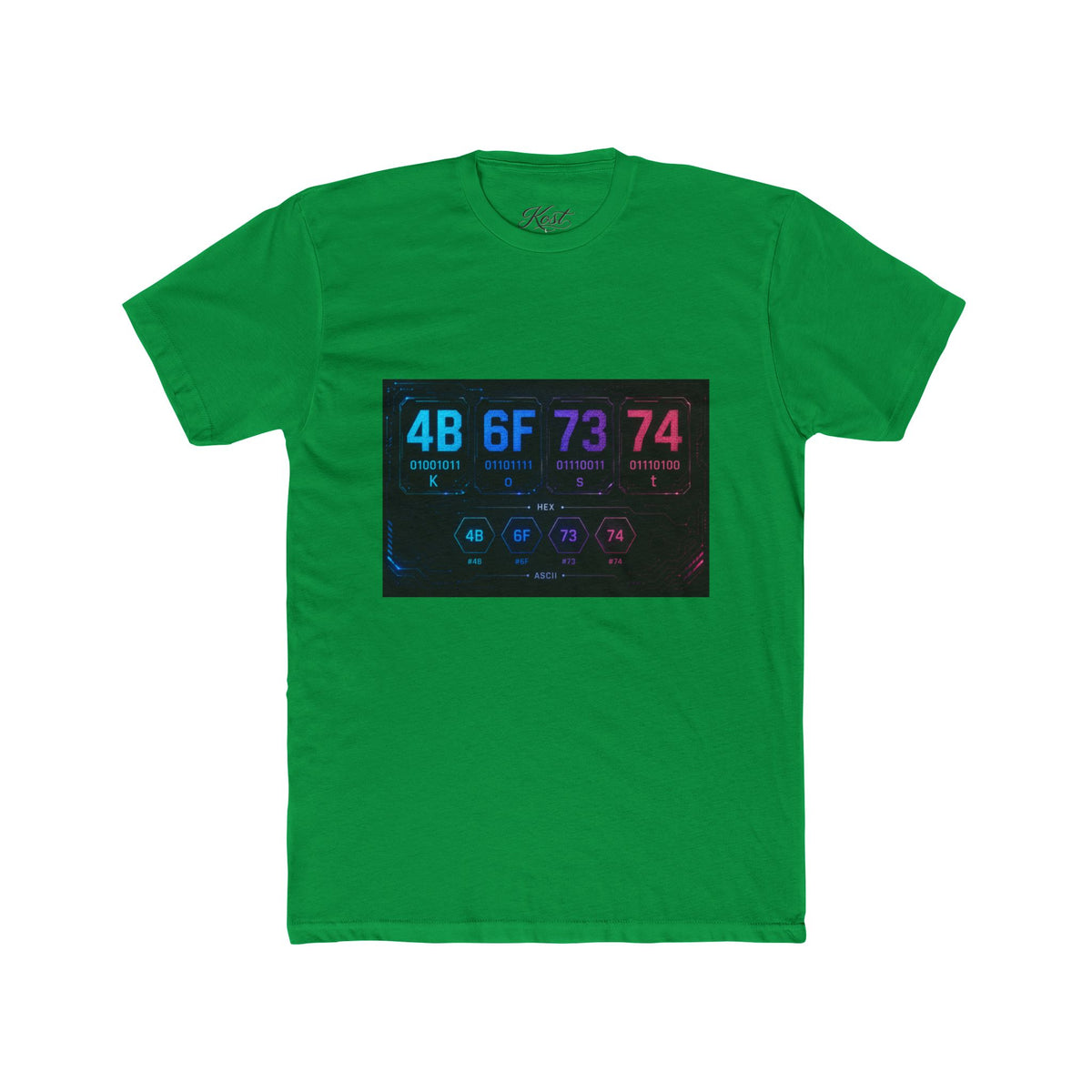4B 6F 73 74 74 Binary Code Graphic T-Shirt