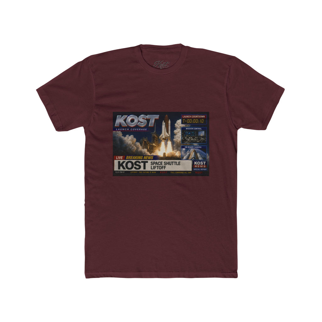 KOST Space Shuttle Launch Graphic Tee – Retro Rocket Sci‑Fi T-Shirt