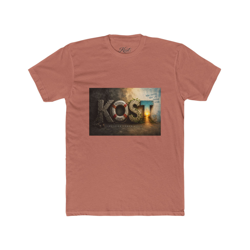KOST Graphic T-Shirt – Distressed Gothic Rock-Inspired Tee