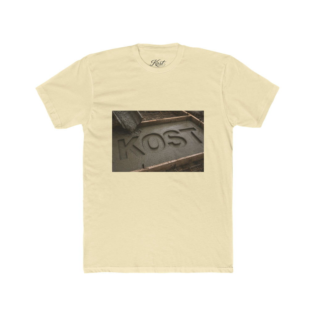 KOST Logo Crew T‑Shirt — Vintage Metalwork Graphic Tee