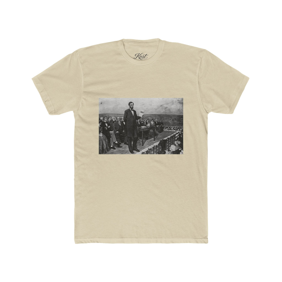Abraham Lincoln Gettysburg Address Tee — Vintage Historical Photo T-Shirt