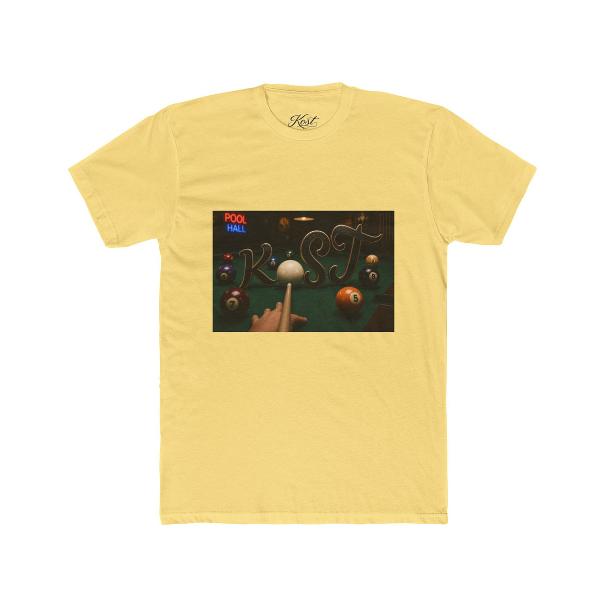 Pool Hall Vibes Tee — Retro Billiards Graphic T-Shirt