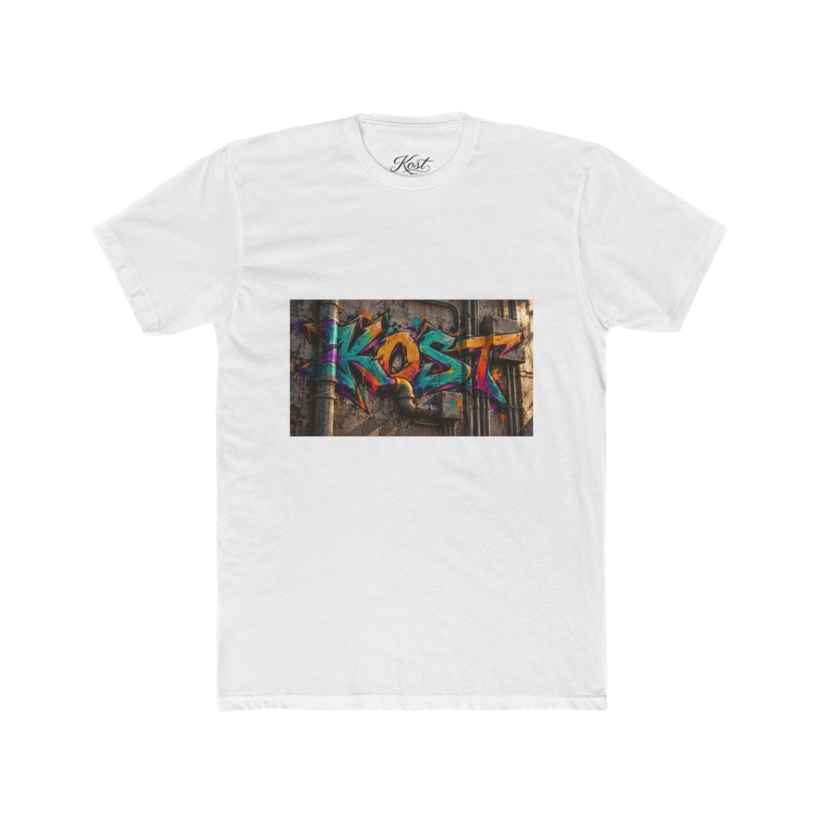Graffiti 'KOST' Crew Tee — Urban Street Art Graphic T-Shirt