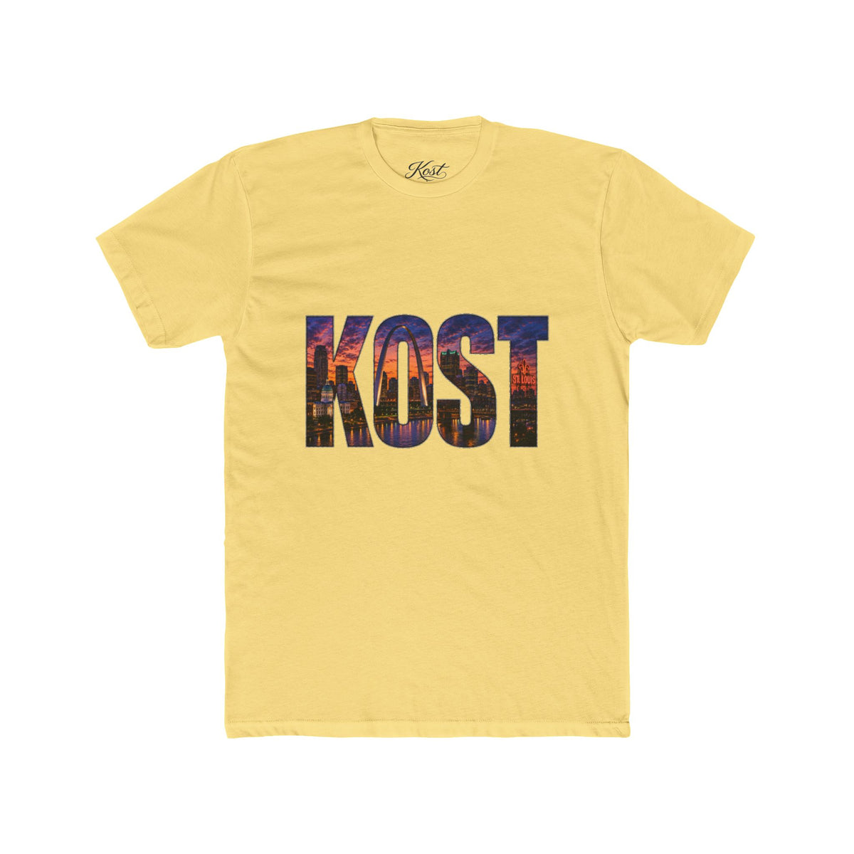 KOST Cityscape Graphic Tee — Urban Skyline Lettering T-Shirt