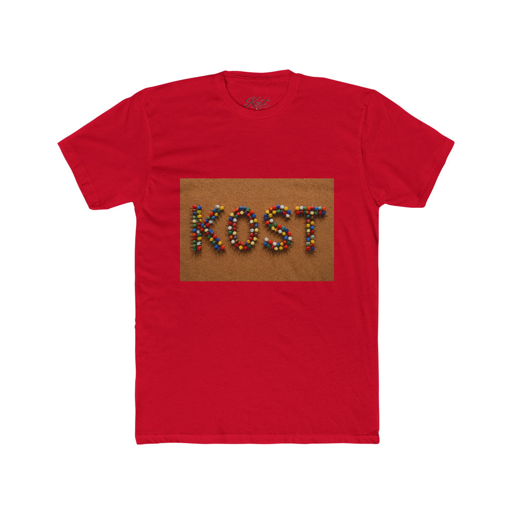 KOST Colorful Beaded Letter Graphic T-Shirt