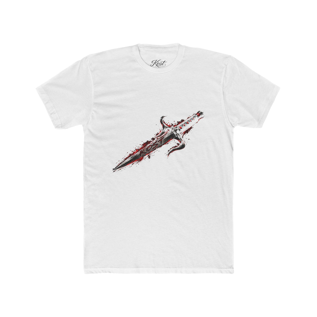 Vintage Sword Graphic Cotton T-Shirt