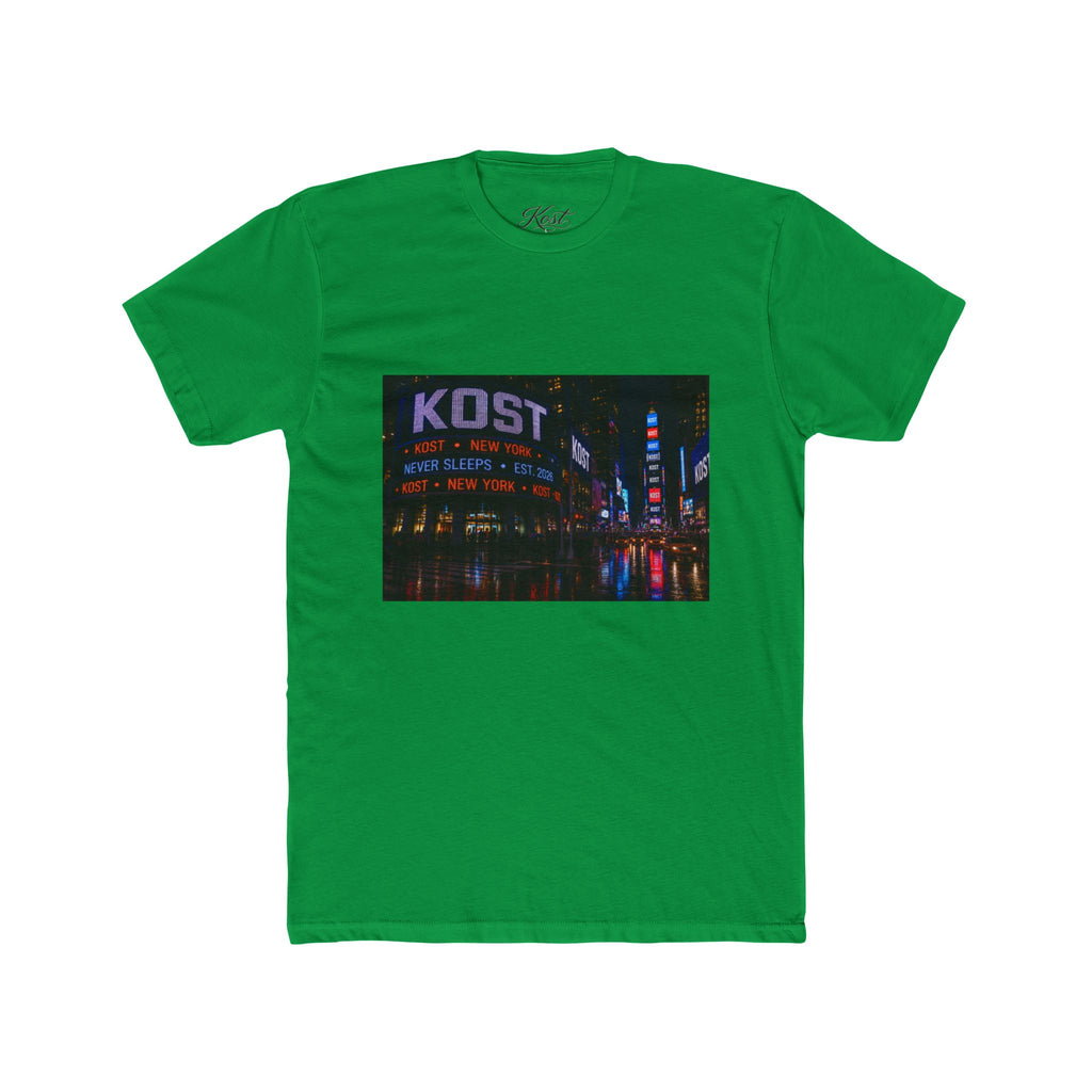 KOST Neon City Crew Tee — Retro Nightscape Graphic T‑Shirt