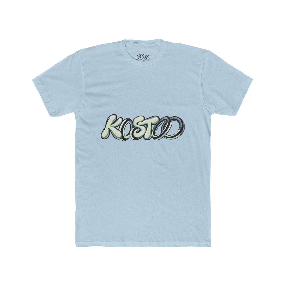 Graphic Tee — 'KOSTOD' Retro Bubble Letter Shirt