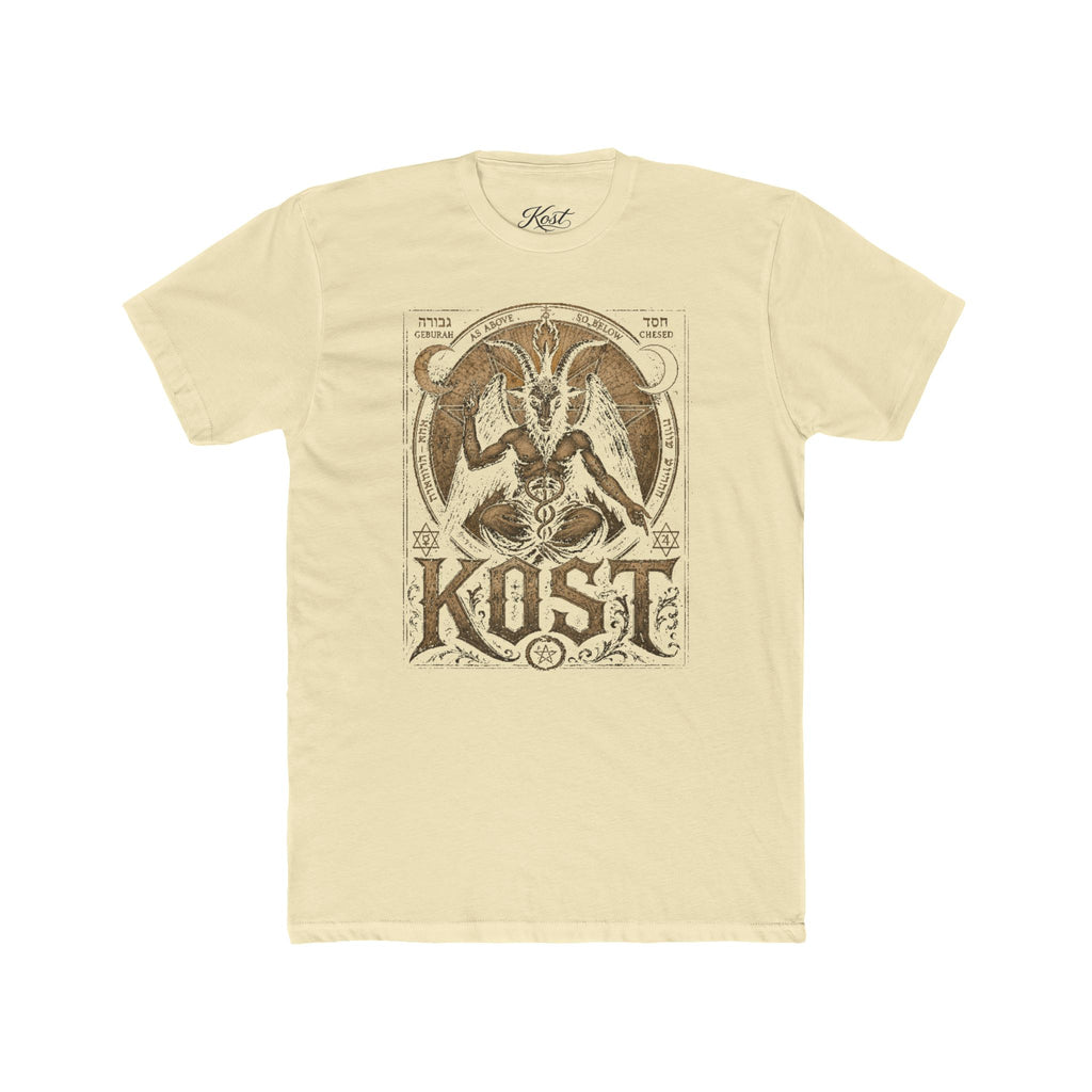 Baphomet Graphic Tee — KOST Occult Goat Sigil Shirt