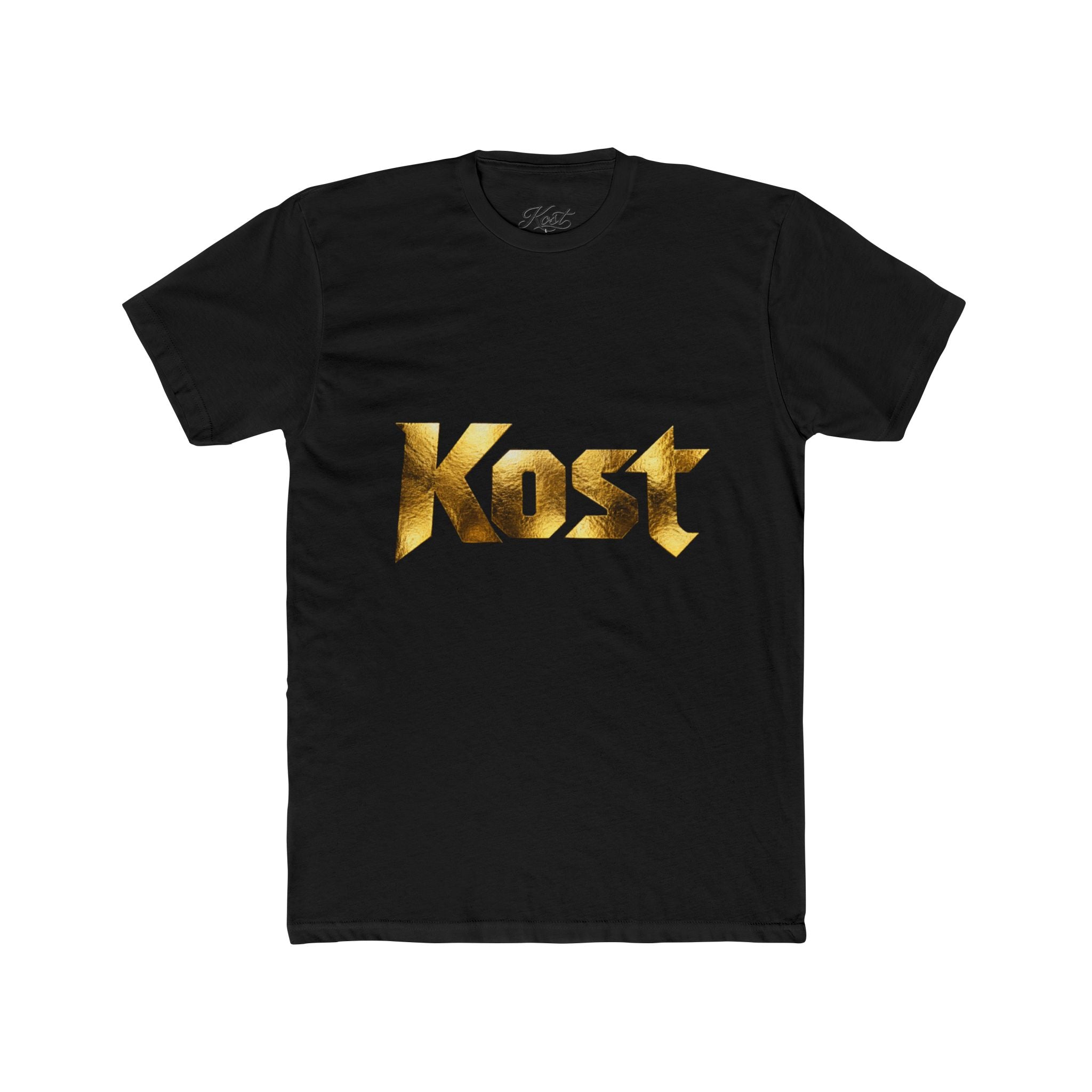 Kost Gold Logo Tee — Metallic Typography Graphic T-Shirt