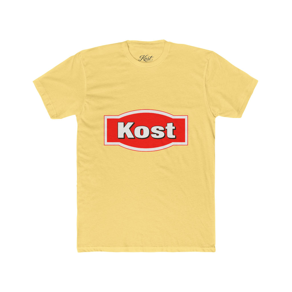 Kost Logo Crew Tee — Retro Red Badge Graphic T‑Shirt