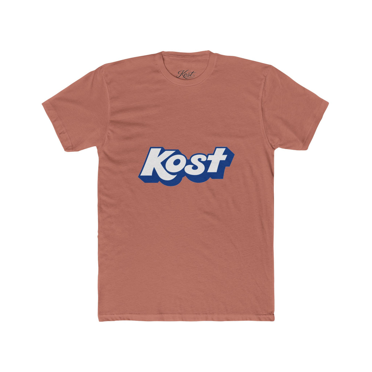 Kost Retro Logo Tee — Vintage Blue Graphic T-Shirt