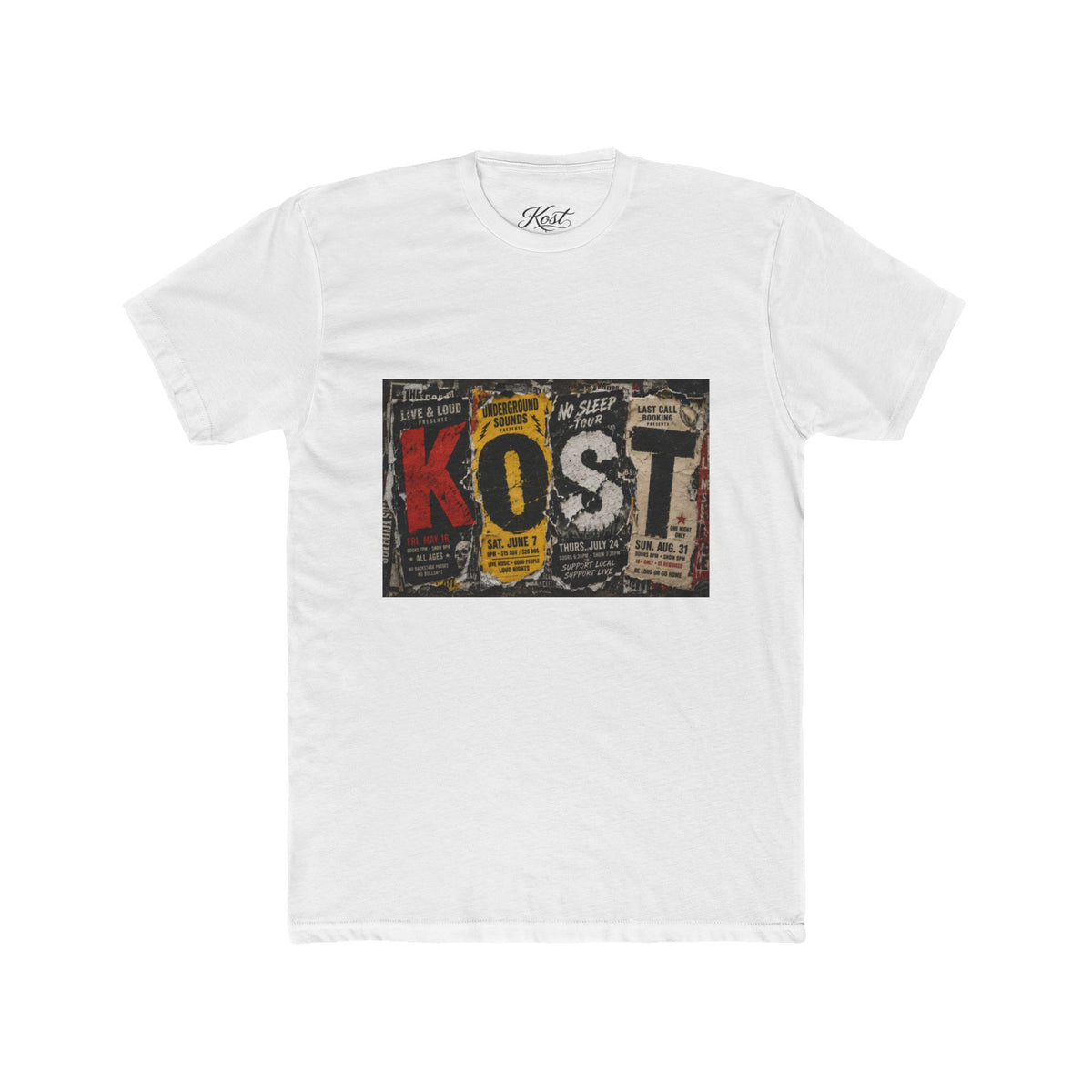 KOST Vintage Newspaper Graphic T-Shirt