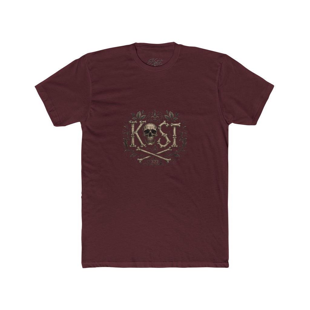 Skull & Crossbones Floral Crew Tee - KOST Vintage Graphic T-Shirt