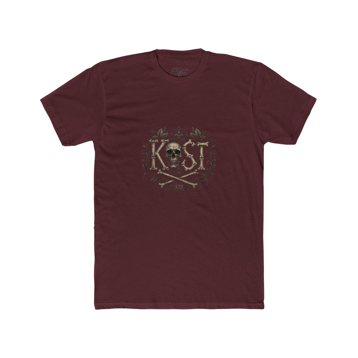Skull & Crossbones Floral Crew Tee - KOST Vintage Graphic T-Shirt