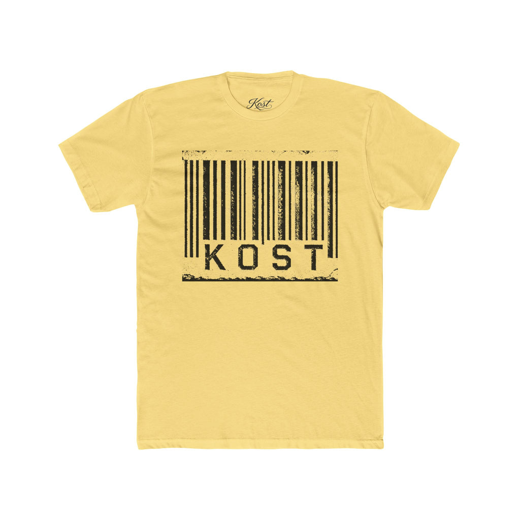 KOST Barcode Graphic Tee — Distressed Industrial Streetwear T‑Shirt