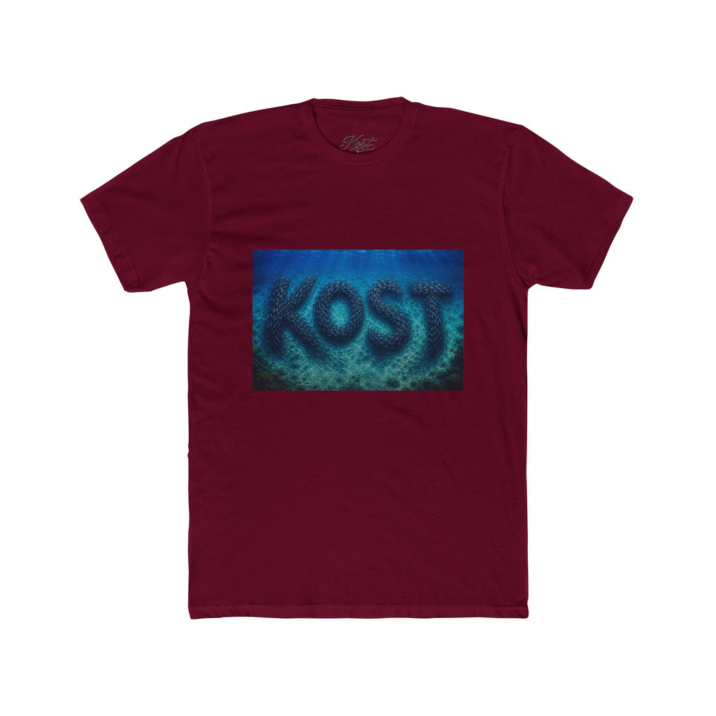 KOST Blue Abstract Graphic T-Shirt