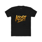 KOST Gold Script T‑Shirt — Streetwear Graphic Tee with Metallic Brush Lettering