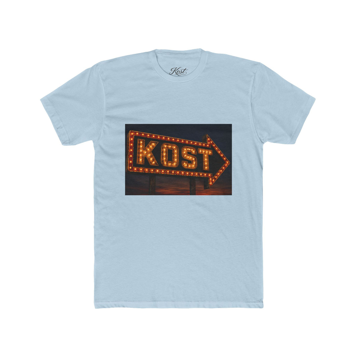 KOST Marquee Arrow Tee — Vintage Neon Sign Graphic T-Shirt